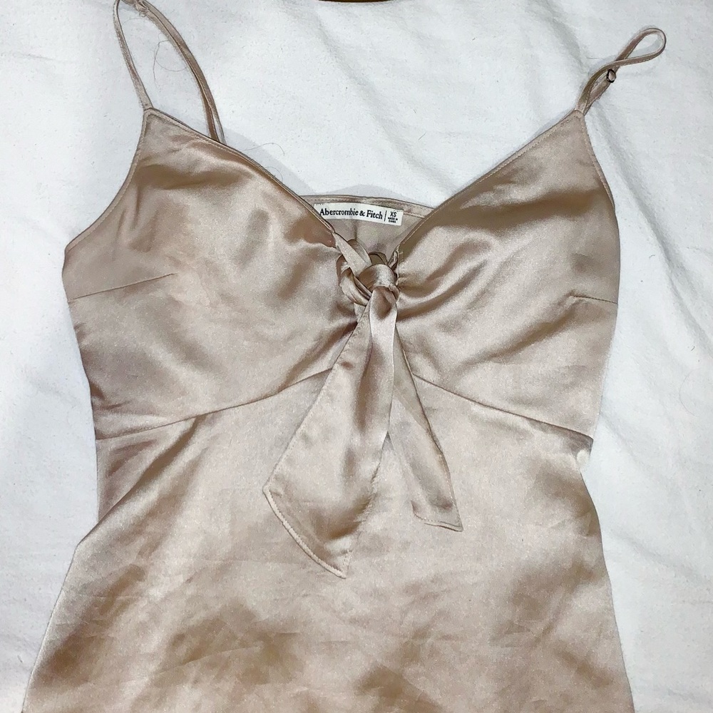 Beige silky shirt